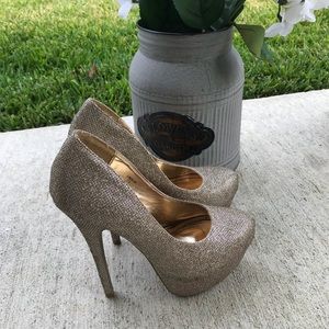 Sparkly Platform Heel